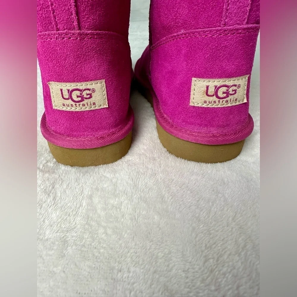 UGG Lil Sunshine Fuschia Pink Suede Boots Size 3